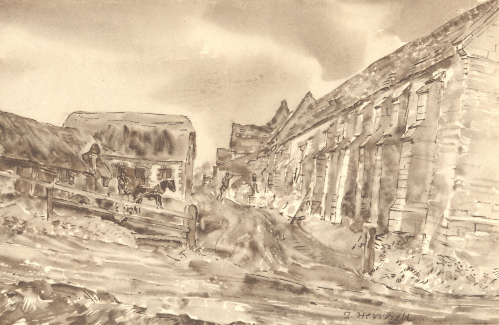 WYKE. Tithe Barn. Dorset. By Thomas Hennell 1949 old vintage print picture